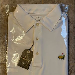 Masters Tech White Collared Shirt